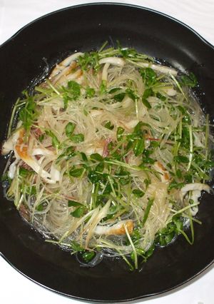 豆苗春雨サラダ♪簡単熱中症夏ばて漢方薬膳-レシピのメイン写真