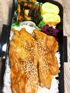 鶏胸肉の照り焼き弁当 624-レシピのメイン写真