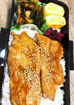 鶏胸肉の照り焼き弁当　624-レシピのメイン写真