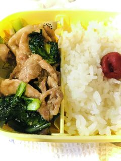 お弁当にもぴったりな小松菜と豚肉の炒め物-レシピのメイン写真