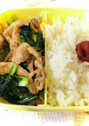 お弁当にもぴったりな小松菜と豚肉の炒め物-レシピのメイン写真