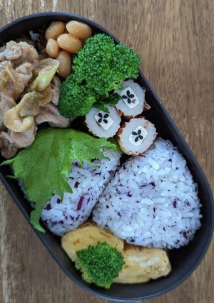 JK☆しそおにぎり弁当♪-レシピのメイン写真