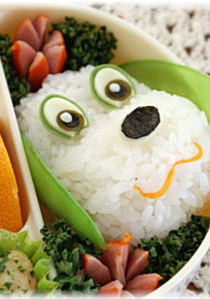 いないいないばあワンワン弁当：キャラ弁-レシピのメイン写真