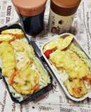 男子高校生冷やし天ぷらうどん弁当