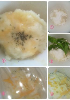 電子レンジおやつ狭山茶Deチーズ蒸しパン-レシピのメイン写真