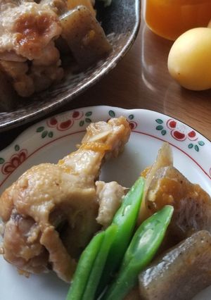 梅ジャムで♡手羽元のさっぱり煮-レシピのメイン写真