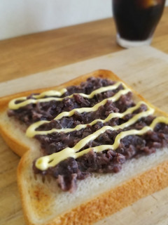 甘じょっぱ♪粒あんマヨトースト【塩昆布】-レシピのメイン写真