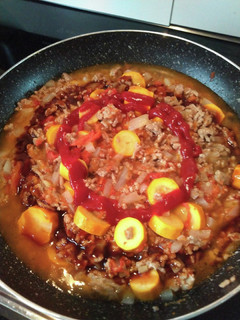 夏野菜ズッキーニでキーマカレー!-レシピのメイン写真