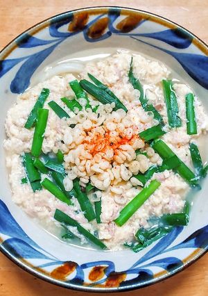 超簡単な揚げ玉とツナ入りニラ玉うどん-レシピのメイン写真