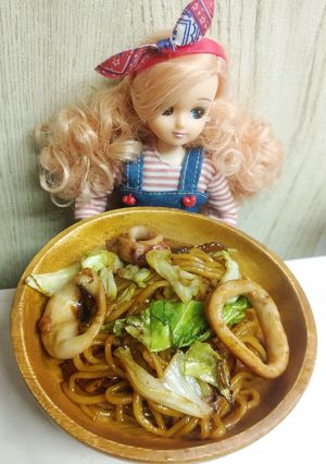 リカちゃん♡イカのアジアン焼きそば˳⋆-レシピのメイン写真