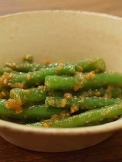 【基本の和食】いんげんの胡麻和え-レシピのメイン写真