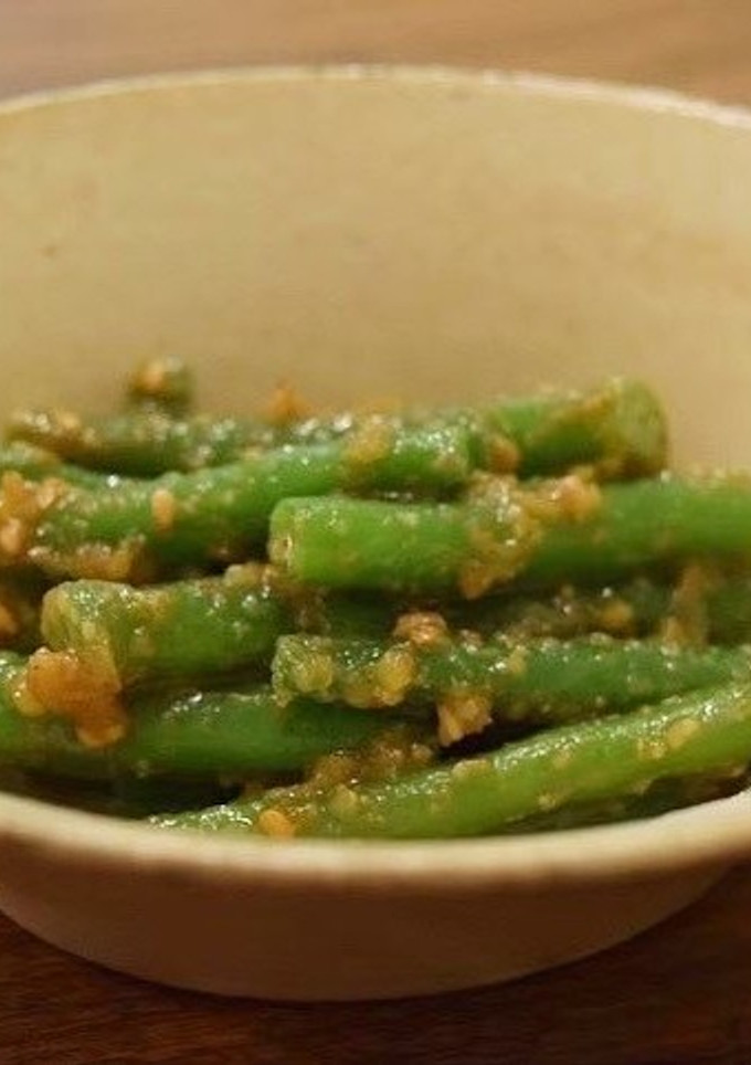 【基本の和食】いんげんの胡麻和え-レシピのメイン写真