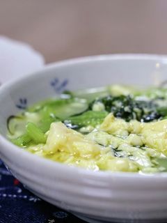 あと1品 簡単 小松菜と玉子豆腐の煮物-レシピのメイン写真