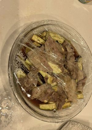 茄子と豚肉のレンジ蒸し-レシピのメイン写真