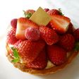 チーズカスタードクリームのイチゴのタルト