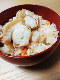 ホタテの炊き込みご飯-レシピのメイン写真