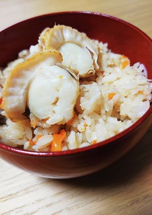 ホタテの炊き込みご飯-レシピのメイン写真