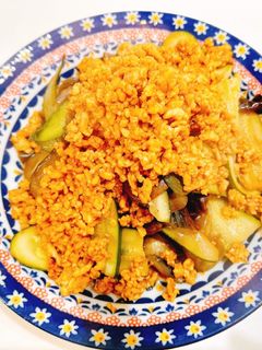 ズッキーニとナスの肉味噌炒め-レシピのメイン写真