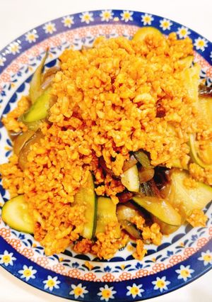 ズッキーニとナスの肉味噌炒め-レシピのメイン写真