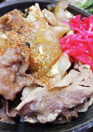 すき焼きっぽい牛丼-レシピのメイン写真