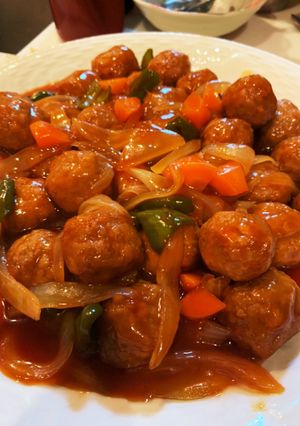 業スーの肉団子を使って簡単甘酢あえ-レシピのメイン写真