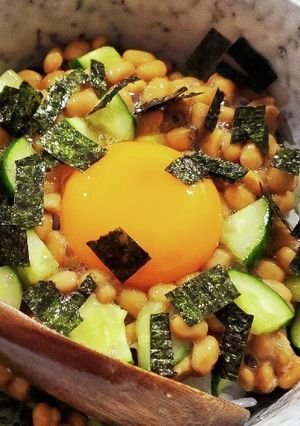 給料日前の救世主♡きゅうり●納豆●卵●丼-レシピのメイン写真