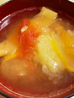 ズッキーニとトマトの中華スープ-レシピのメイン写真