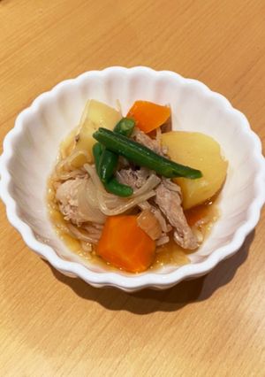 ホットクックで白滝たくさん肉じゃが-レシピのメイン写真