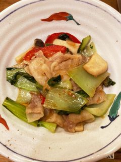青梗菜と豚肉のオイスターソース炒め-レシピのメイン写真
