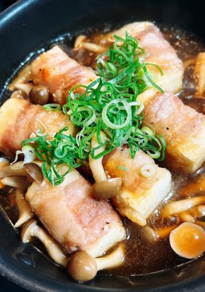 節約☆豆腐の豚肉巻き和風あんかけ-レシピのメイン写真