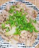 玉ねぎドレッシングで簡単！しょうが焼き