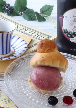 フルーツリキュールで。カシスシャーベット-レシピのメイン写真
