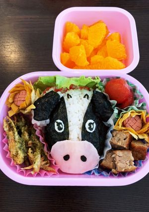 牛キャラ弁☆幼稚園用☆2歳-レシピのメイン写真