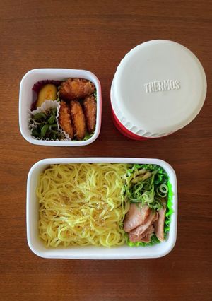 中学生野球弁当63｜冷やしラーメン-レシピのメイン写真
