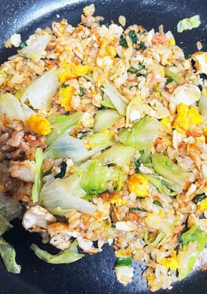 鮭と大葉の和風チャーハン-レシピのメイン写真