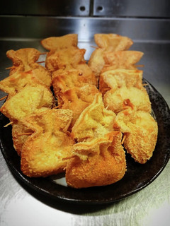納豆卵の巾着揚げ〜❨(@≧↺≦@)❩wノ-レシピのメイン写真