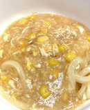 とうもろこしと卵のトロトロうどん
