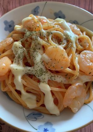 スープの素で☆トマトソースパスタ-レシピのメイン写真