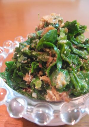 我が家の常備菜♪　かぶ葉のゴマ炒め-レシピのメイン写真