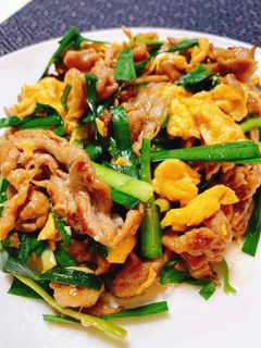 豚肉のニラ卵スタミナ炒め-レシピのメイン写真