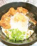 鬼おろし鶏からぶっかけうどん