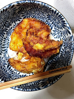 簡単!ハムカツ丼♪玉ねぎのカツも〜-レシピのメイン写真