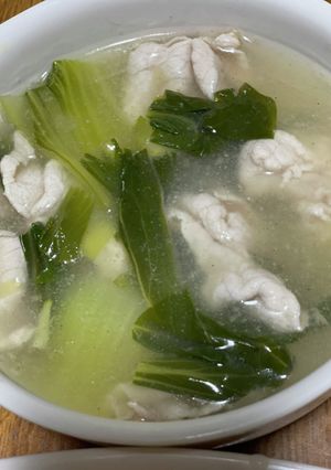 豚バラと青梗菜の塩煮-レシピのメイン写真