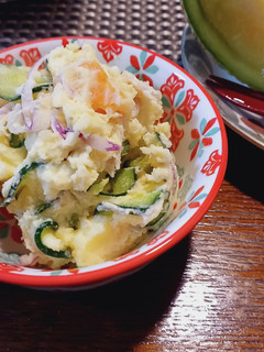 ポテトサラダ紫玉ねぎ大人サラダ♡-レシピのメイン写真