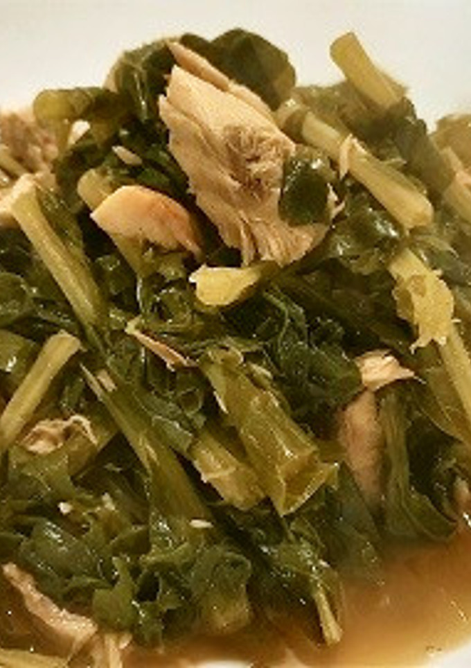 大根葉と鯖缶の煮物-レシピのメイン写真