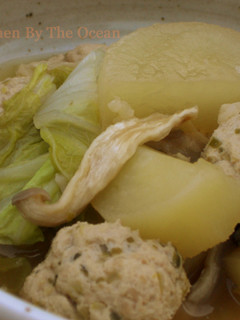 大根と白菜と肉団子の煮物-レシピのメイン写真