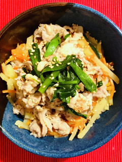 塩豚ナムル丼-レシピのメイン写真