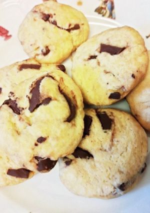 ビニール袋で揉むだけ簡単板チョコクッキー-レシピのメイン写真