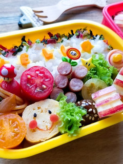 お弁当にハムのお花-レシピのメイン写真