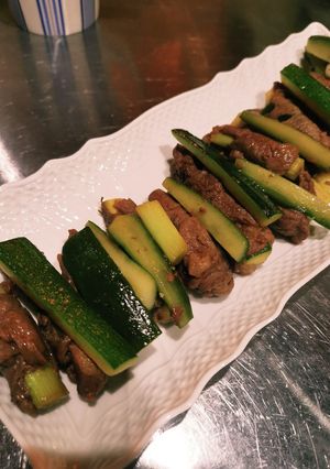 牛小間切れ肉で肉巻き野菜-レシピのメイン写真